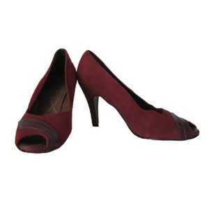 Natasha Bailie vintage leather suede peeptoes, £25...