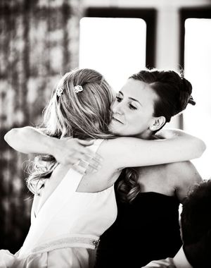A touching moment between friends...