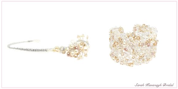 Pearl bridal headband from Sarah Kavanagh Bridal