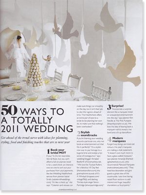 You & Your Wedding Magazine feature... You & Your Wedding Magazine feature...