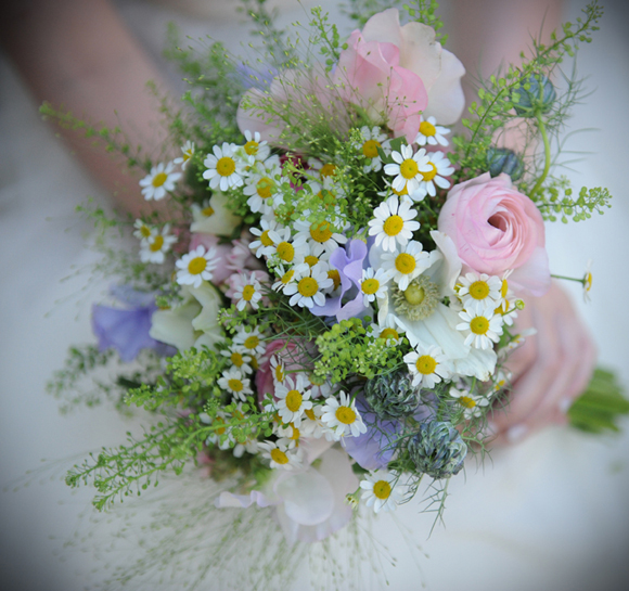 Informal wedding flowers