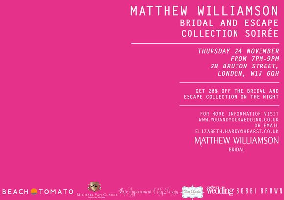 Matthew Williamson Bridal & Escape Collection Soirée