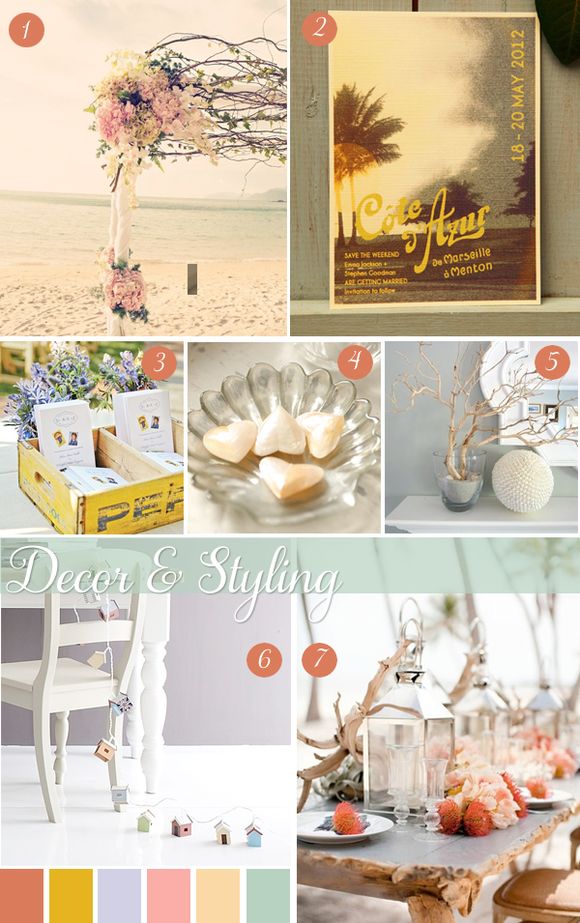 Beach wedding decor ideas