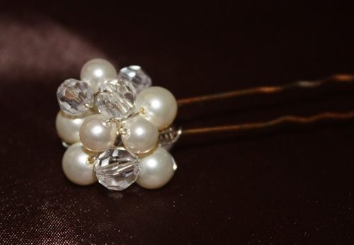 Stunning vintage inspired hair pins, by Jo Barnes...
