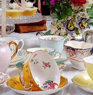 Vintage Tea Sets, by Vicky Rowe...