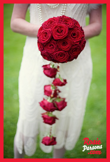 Vicky's beautiful 1920's inspired wedding bouquet...