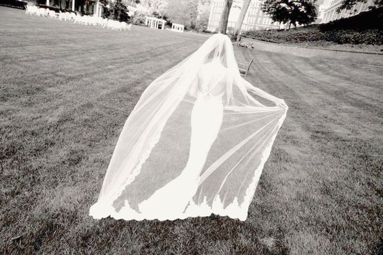 Phuong's veil was made from vintage lace, by her Mother...