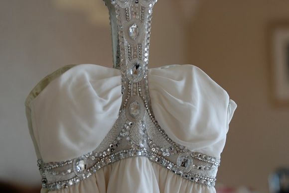 Georgina's stunning Alice Temperley Flapper style Wedding Dress... 