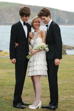 A very newlywed Georgina Worthington, of High Tea of Highgate, with her 2 Brothers...