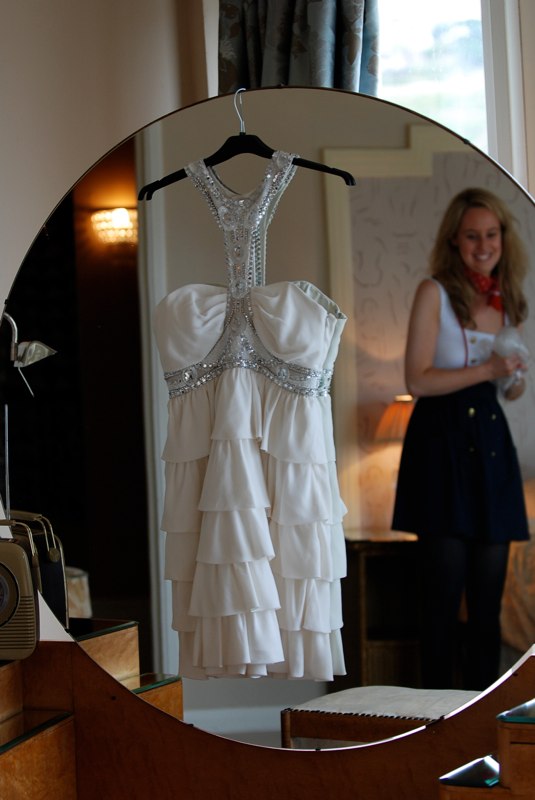 Georgina's stunning Alice Temperley Flapper style Wedding Dress... 