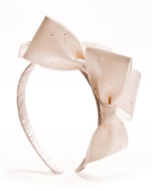 Jane Taylor Millinery, 1950s ivory bow band with pearls, £115