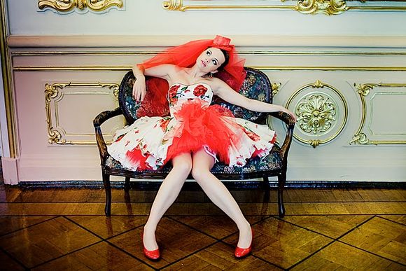 Glamour is a Retro Russian Bride & Her Short & Sassy Dress… | Love My ...