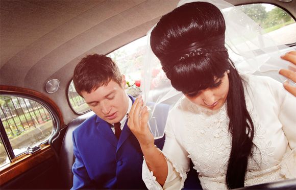 Stacie and James and their 1960's style wedding...