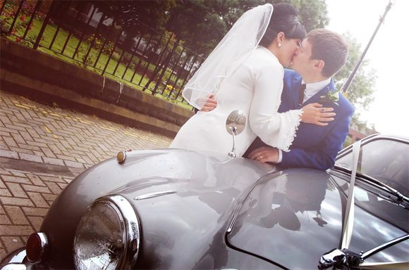 Stacie and James and their 1960's style wedding...