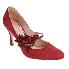 Elize in Ruby, by Emmy Custom Made Wedding Shoes...