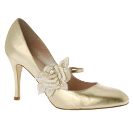 Elize in Gold, by Emmy Custom Made Wedding Shoes...