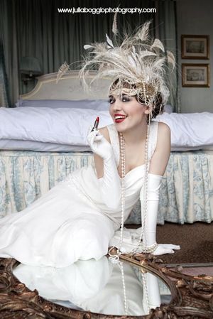 Julia Boggio 'vintage' shoot at Claridges...