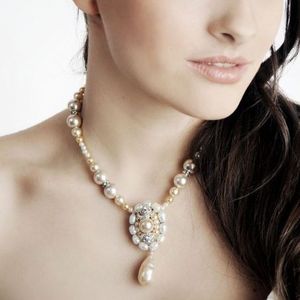 Love My Dress Wedding Blog - Marlene Vintage Pearl & Swarovski Necklace, £60, by Leigh-Anne McCague