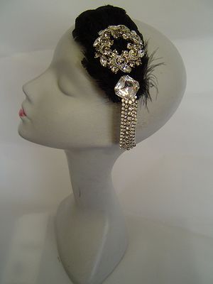 Love My Dress UK Wedding Blog - Vintage 1950's Feathers & Diamante by Sheena Holland, £145