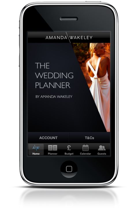 The Wedding Planner iPhone Application, by Amanda Wakeley...