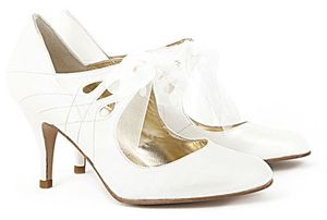 Lola Bridal Shoes, £145, from Queens & Bowl...