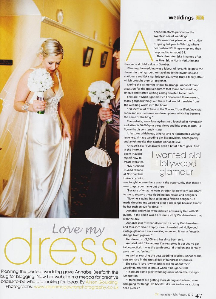 Love My Dress Wedding Blog - Press Feature