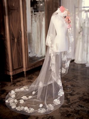 The Bouquet of Roses wedding veil, by Claire Pettibone...