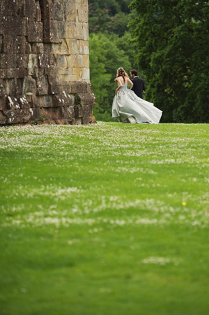 Beautiful Bride in Blue for a Fairytale Castle Wedding...