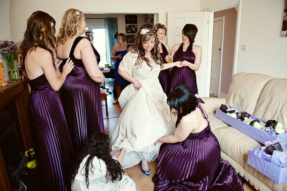 Purple Perfection and Manolo Blahnik Blue - Images by London & Kent Wedding Photographer, Eliza Claire...
