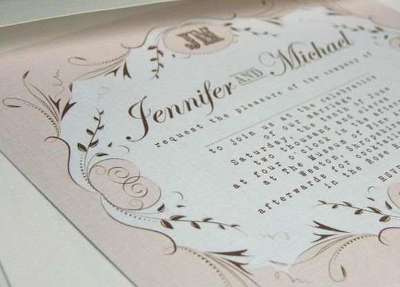 The Perfume Invitation, by Artcadia Wedding Stationery...