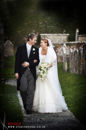 Grace Kelly Glamour - An Elegant Wedding and Amazing Cathedral Length Veil...awe0510