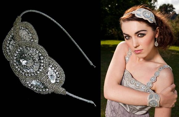 The Chaplin Headband, from The Gatsby Collection, by Flo and Percy...