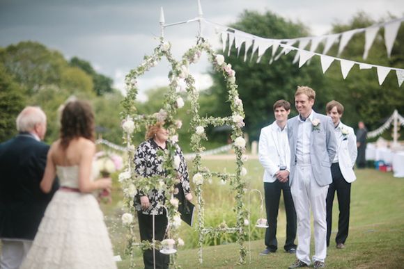 An Outdoor, Lakeside, Vintage Wedding - Photography by David McNeil...