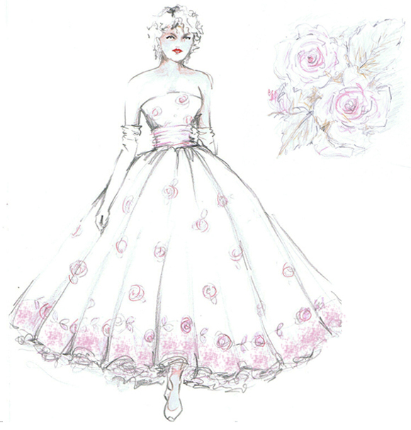 1950's inspired bridal wear designs, by Lindsay Fleming Couture...
