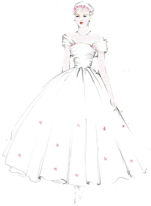 1950's inspired bridal wear designs, by Lindsay Fleming Couture...