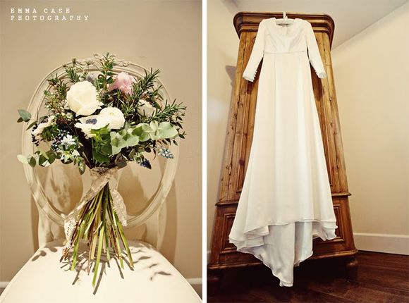 Custom made wedding dress by 'Dresses At No. 9' - Photography by Emma Case...