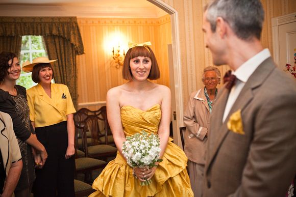 'Vintage' 1980s Mellow Yellow Wedding Dress... - Photography by Matt Tyler...