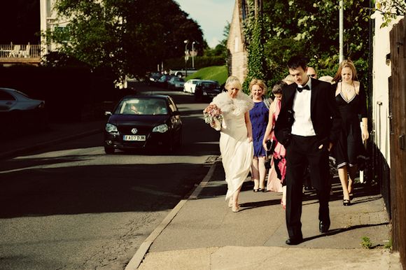 An 1920's Art Deco Bride and some Beatiful Blue Louboutins... vintage wedding photography by Eliza Claire...