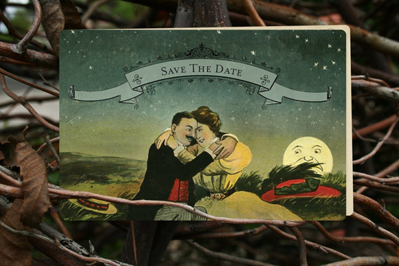Art Deco 'save the date', by GoGoSnap on Etsy...
