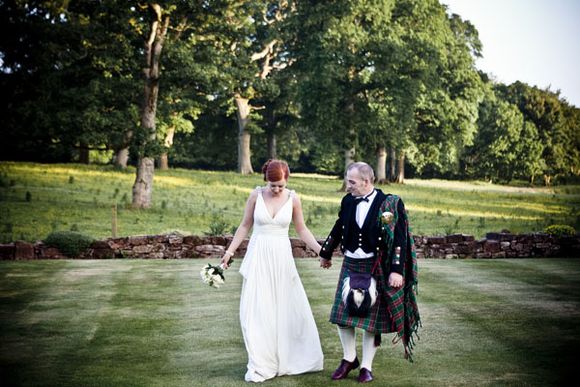 Grecian Style by Pronovias for a Scottish Castle Wedding - Photography by Wilson McSheffrey...