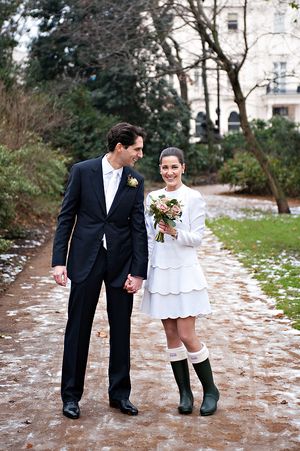 An Intimate London Elopement for a Valentino Bride - Photography by Dominique Bader...