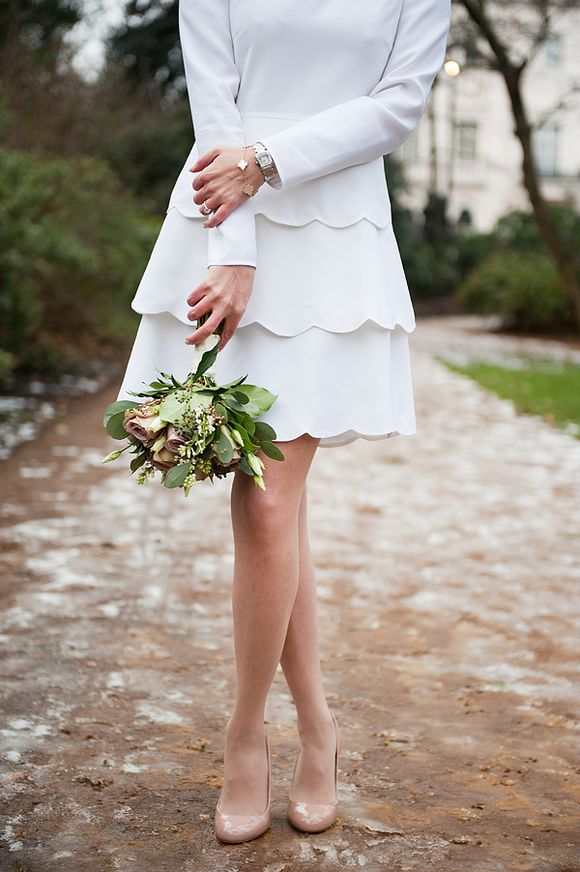 An Intimate London Elopement for a Valentino Bride - Photography by Dominique Bader...