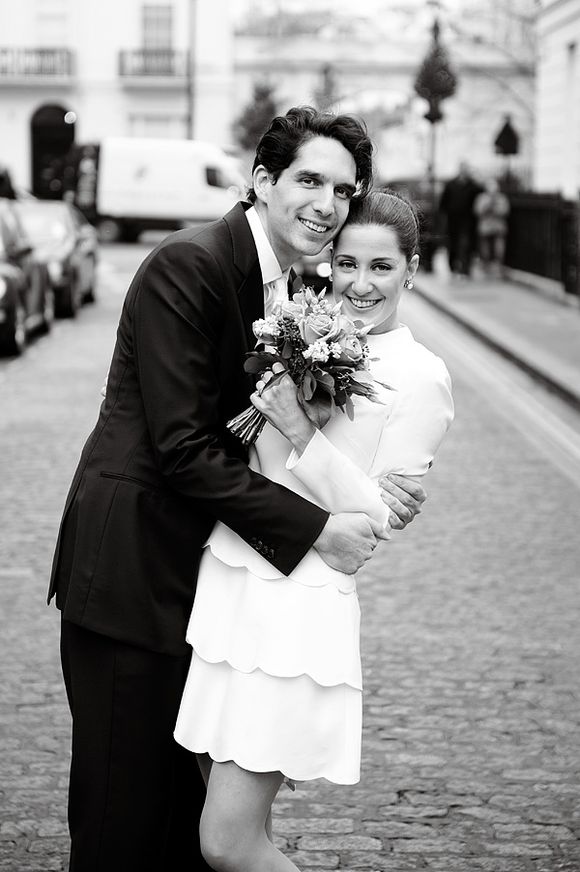 An Intimate London Elopement for a Valentino Bride - Photography by Dominique Bader...