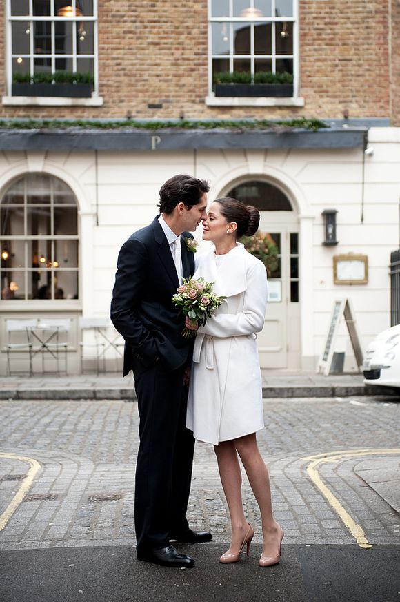 An Intimate London Elopement for a Valentino Bride - Photography by Dominique Bader...