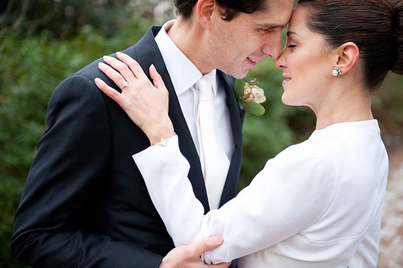 An Intimate London Elopement for a Valentino Bride - Photography by Dominique Bader...