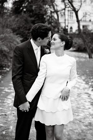 An Intimate London Elopement for a Valentino Bride - Photography by Dominique Bader...