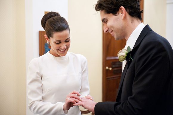 An Intimate London Elopement for a Valentino Bride - Photography by Dominique Bader...