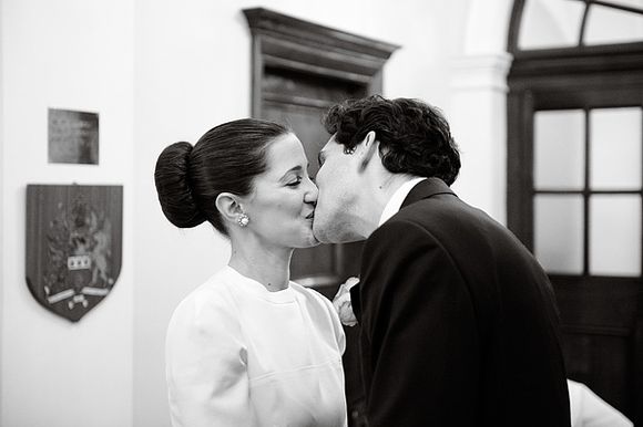 An Intimate London Elopement for a Valentino Bride - Photography by Dominique Bader...