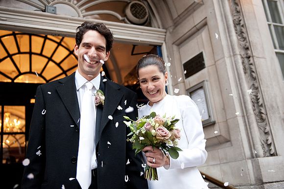 An Intimate London Elopement for a Valentino Bride - Photography by Dominique Bader...