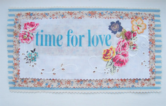 Time for Love sign, from the Vintage Drawer, by Vicky Trainor...